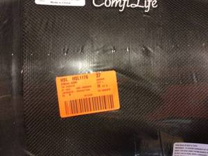 COMFILIFE Memory Foam Support Back Pillow Black