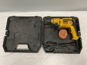 lot 30 image: DEWALT CORDED DRILL WITH CASE