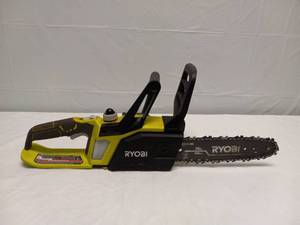 lot 55 image: RYOBI CHAINSAW AND HEDGE TRIMMER