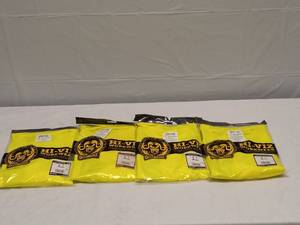 lot 42 image: 4 OCCUNOMIX HI VISIBILITY SHIRTS MEDIUM SIZE