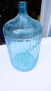 lot 11 image: ALHAMBRA National Water Company 28 Vintage blue glass jug