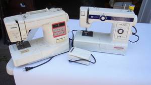 lot 26 image: Two sewing machines BROTHER and NEWHOME