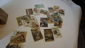 lot 150 image: 34 vintage Victorian era postcards