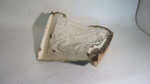 lot 194 image: Tin Corner Crown Cornice Antique Architectural Salvage 14 inches wide 16 inches tall