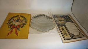 lot 195 image: Paper Barbie doll lot, advertisement, silver tray