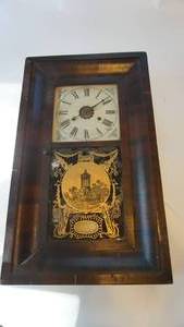 lot 247 image: Very unusual antique boxed clock with keys