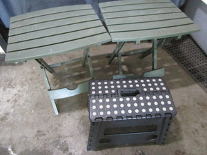 Folding Tables & Stool