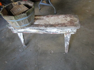 Primitive Bench & Planter