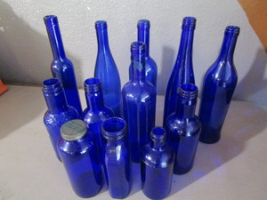 Cobalt Blue Bottles