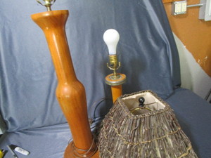 Twig Shade, Wooden Lamp Bases