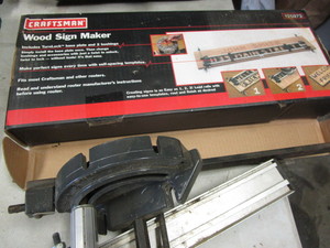 Sign Maker, Table Saw Parts