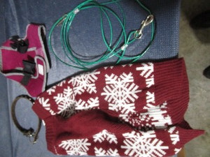 Dog Sweater, Collar, Cable