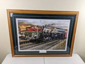 lot 62 image: Vintage Memory Junction Framed Art by Ken Zylia 909600