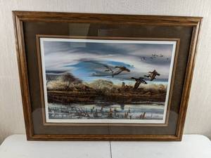 lot 44 image: Vintage Spring Thaw Framed Art by Terry Redlin 206960