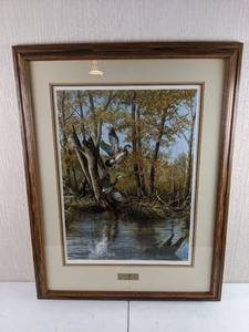 lot 35 image: SignedNumbered Print Autumn Retreat by Artist Richard Plasschaert