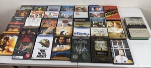 lot 91 image: Collection of 34 DVDs Band of Brothers, Dreamer, Shawshank Redemption, Butch Cassidy and the Sundance Kid, Full Metal Jacket, and Many More Popular Titles