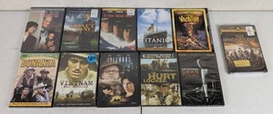 lot 95 image: Collection of New DVDs Hurt Locker, National Lampoons Vacation, Titanic, Vietnam War Stories, and More