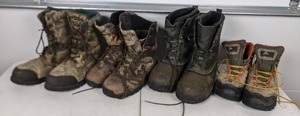 lot 116 image: Mens Boots Lacrosse, Ozark Trails, & Danner