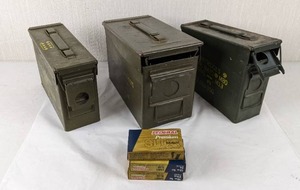 lot 105 image: Set of (3) Ammo Boxes & (3) Boxes of Federal Premium Hydra-Shok Hollow Pt Ammo