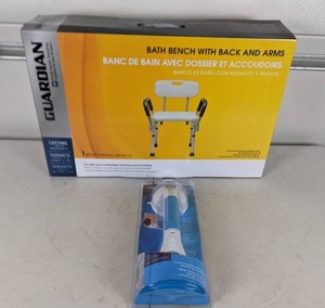 lot 111 image: Bathroom Safety Lot Guardian Bath Bench & Carex Ultra Grip