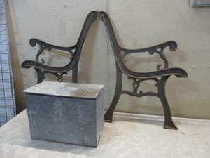 Vintage Bench Legs Milk Man Box