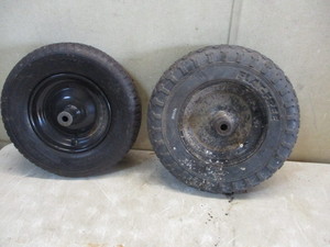 2 Wheelbarrow Tires and Wheels