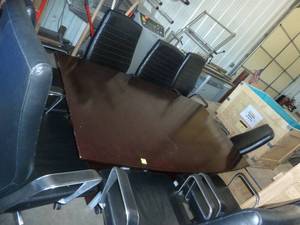 Conference table with 8 chairs