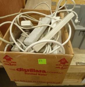 Box full of outlet strips