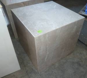 Marble end table 22 inch square