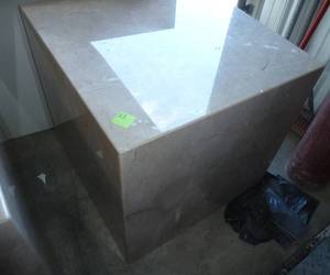 Marble end table 22 inch square