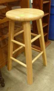Nice wood stool 24 tall