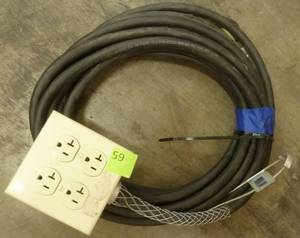 One 30 ft long drop cord