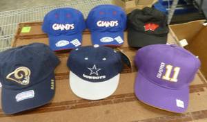6 new Youth baseball caps