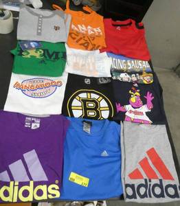 Lot of 12 kids size 1012 shirts