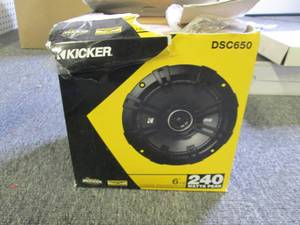 lot 26 image: kicker 6.5 inch 240 watt speakers ...