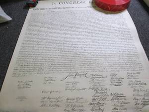 lot 45 image: declaration of independence facsimi...