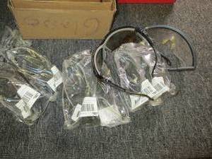 lot 82 image: box of 9 pairs of safety glasses ...