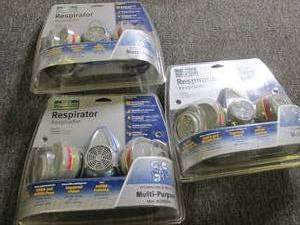 lot 87 image: 3 safety works respirators ...