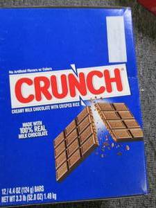 lot 115 image: box of 124oz bars of crunch best b...