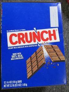 lot 116 image: box of 124oz bars of crunch best b...