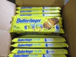 lot 158 image: 243.9oz 6packs of butterfinger fun...
