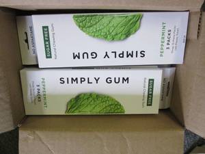 lot 161 image: 143 packs of simply gum best buy d...
