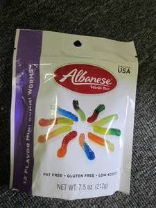 lot 163 image: 67.5oz bags of albanese 12 flavor ...