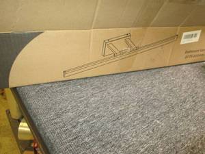 lot 196 image: bathroom vanity light silver ...