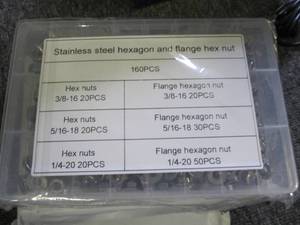 lot 210 image: 3 cases of stainless steel hexagon ...