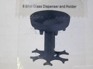 lot 221 image: 6 shot glass holder and dispensor ...