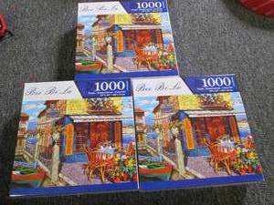 lot 230 image: 3 new 1000 pc puzzles ...