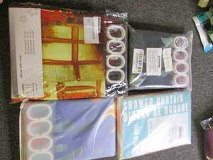 lot 241 image: 4 new shower curtains ...