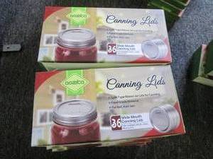 lot 279 image: 10 boxes of 36 wide mouth canning l...
