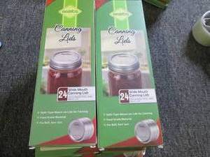 lot 282 image: 18 packages of wide mouth canning l...